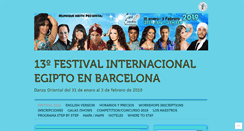 Desktop Screenshot of festivalegiptoenbarcelona.com