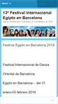 Mobile Screenshot of festivalegiptoenbarcelona.com